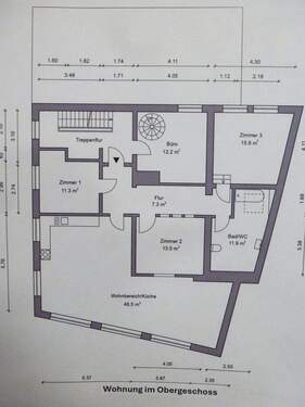 Wohnung im Obergeschoss - 