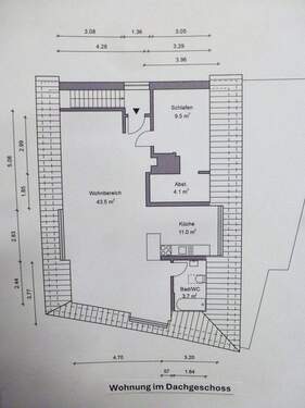 Wohnung im Dachgeschoss - 