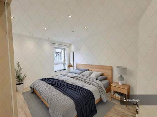 Schlafzimmer möbliert - 