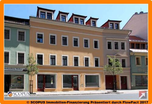 Wohn-, Geschäftshaus - Hausansicht Vordergebäude - Voll vermietet * Attraktives Wohn- und Geschäftshaus in der historischen Meißner Altstadt