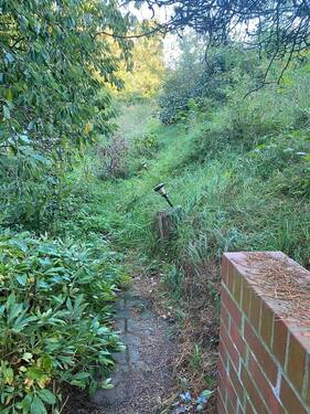Zugang Grundstück-Hanglage - 
