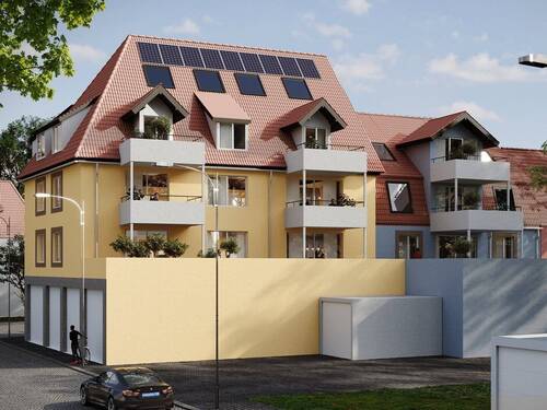 02 - Südansicht.jpg - 2 Zimmer Etagenwohnung zum Kaufen in Villingen-Schwenningen