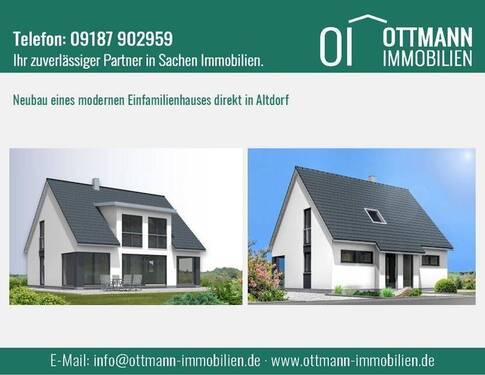EFH Eingangsbild - NEUBAU eines modernen Einfamilienhauses direkt in Altdorf