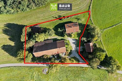 Luftaufnahme - 1 Zimmer Bauernhaus, Landhaus in Bad Waldsee