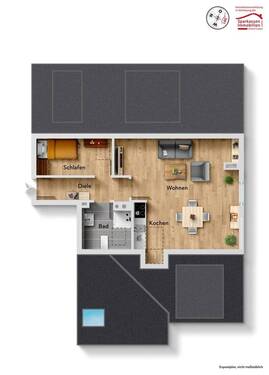 Dachgeschosswohnung - 