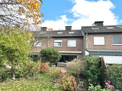 Rückansicht Süd - 4 Zimmer Reihenmittelhaus in Neuss