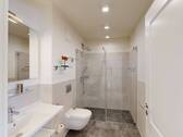 Badezimmer mit ebenerdiger Dusche - 