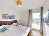 Schlafzimmer mit Balkonzugang - 