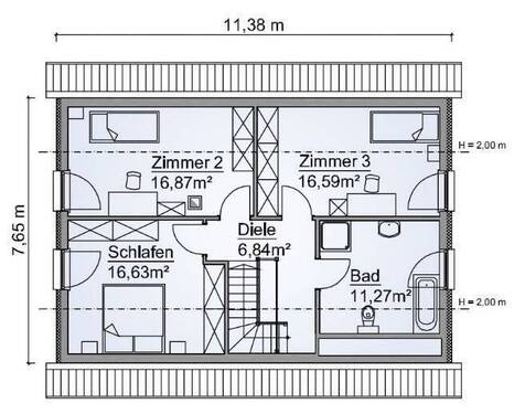SH 142 Variante B - OG - Einfamilienhaus mit 142,00 m&sup2; in Stralsund zum Kaufen