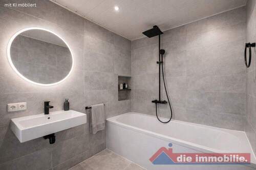 Bad mit KI möbliert - 