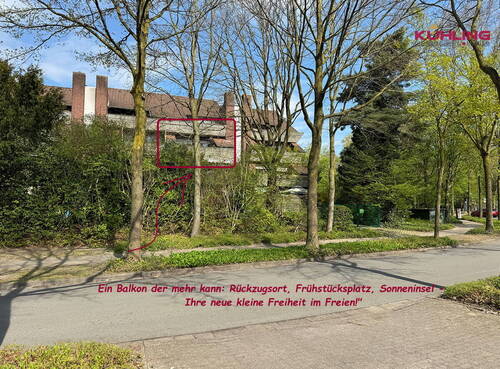 In grüner Umgebung - 3 Zimmer Etagenwohnung in Vechta