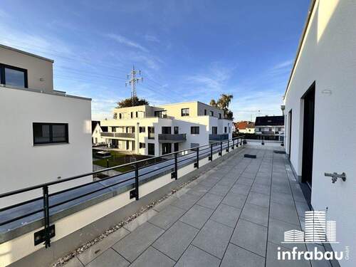 Dachterrasse - Traumhafte 2-ZKB in Leitershofen mit schöner Dachterrasse! Neubau!