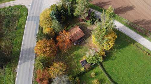 Drohne 1.jpg - Wochenendgrundstück mit Gartenhaus, 91555 Dorfgütingen