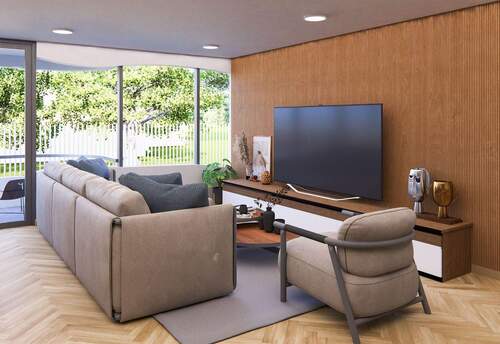 Visualisierung Wohnbereich - 2 Zimmer Etagenwohnung zum Kaufen in Dierhagen