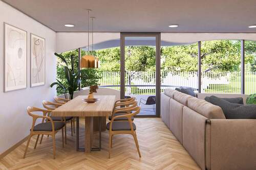 Visualisierung Wohnbereich - 3 Zimmer Etagenwohnung in Ostseebad Dierhagen