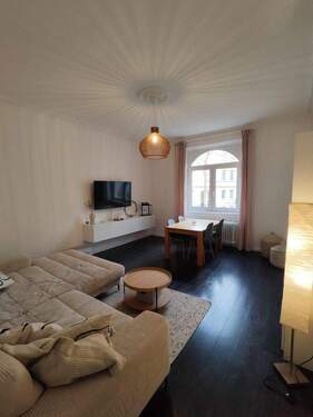 Wohnzimmer - 4 Zimmer Altbauwohnung Stuttgart Süd