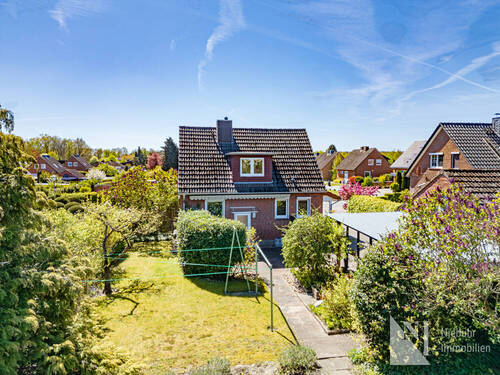 Gartenansicht-Rückseite - 3 Zimmer Einfamilienhaus zum Kaufen in Vögelsen