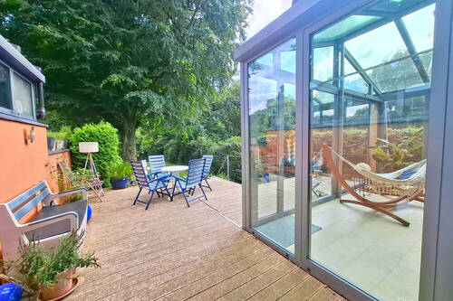 Terrasse und Wintergarten - Einfamilienhaus mit 138,00 m² in Hamburg zur Miete