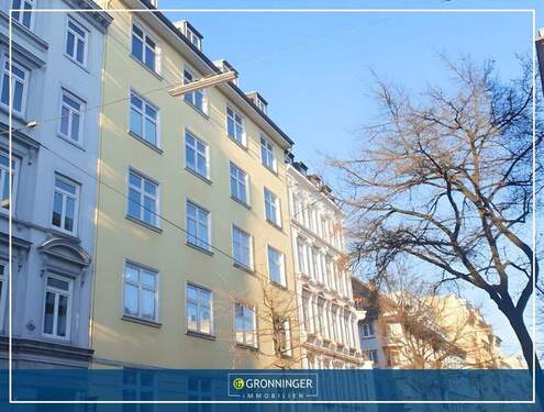 Hausansicht - TOPLAGE St. GEORG Großzügige 2-3-Zi.-Altbau-Wohnung im 4. OG mit Lift & Süd-West-Balkon