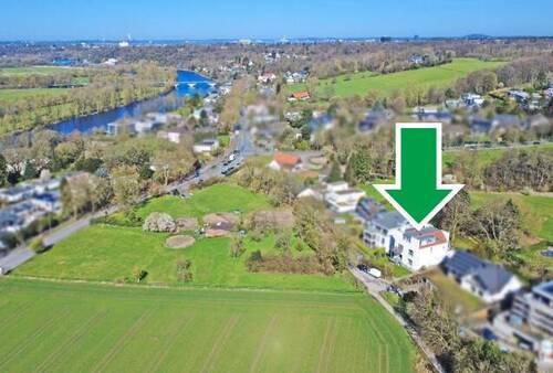 Luftbild - 2 Zimmer Etagenwohnung zum Kaufen in Mülheim