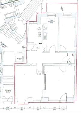Grundriß - 3 Zimmer Büro in Dresden