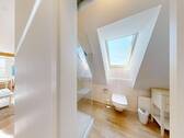 Tageslicht-Duschbad im Spitzboden - Wohnung 4 - 