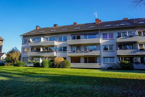 Westansicht Gartenseite II.JPG - 3 Zimmer Etagenwohnung in Hilden