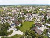Visualisierung des Neubauprojekts im Luftbild - 