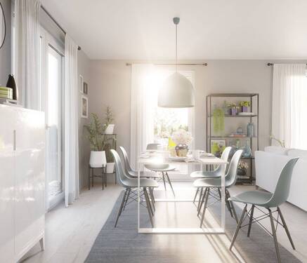 Bungalow-92-Esszimmer-2.jpg - Mehrfamilienhaus, Wohnhaus mit 90,00 m² in Bescheid zum Kaufen