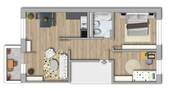 Standardgrundriss links - 3 Zimmer Etagenwohnung zur Miete in Halle (Saale)