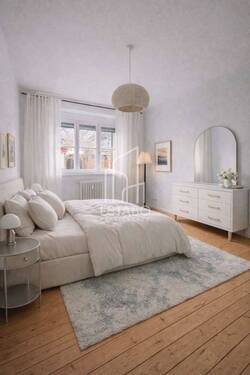 Schlafzimmer - Einrichtungsbei - Gepflegte und bezugsfreie helle 2-Zimmer-Wohnung am Schoelerpark mit Wintergarten und Gartenblick