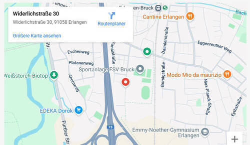 Lageplan - 4 Zimmer Reihenmittelhaus in Erlangen