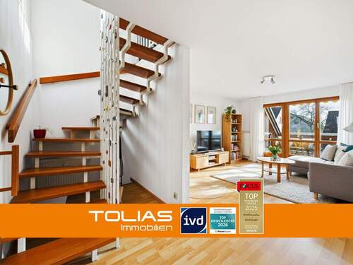 Titelbild - Unten das Leben, oben die Ruhe - Maisonette-Wohnung zwischen Stadt und Grün