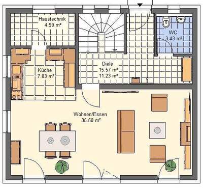 EFH Smart ohne Keller Erdgeschoss - 