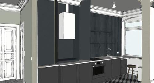 02.1 Küche.jpg - 1 Zimmer Etagenwohnung zur Miete in Berlin