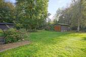 Garten, blick auf Garage - 