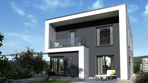 Ansicht Garten - Einfamilienhaus mit 183,10 m&sup2; in Wadern zum Kaufen