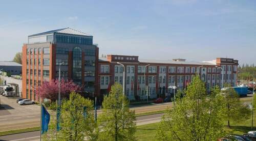 Objektansicht - Klimatisiertes Großraumbüro mit Laderampe – Arbeiten im Herzen der Halloren Schokoladenfabrik!