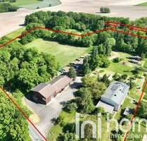 Landanwesen (3,5ha) mit großem Haus und Gewerbehalle - Liebschützberg Leckwitz