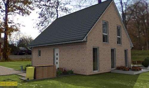 Eingang - Neubau: Einfamilienhaus (Massivhaus als Klinkerbau) in Schiffdorf-Geestenseth inkl. 13,35 kWp PV