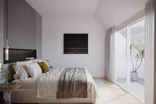 Schlafzimmer - Etagenwohnung mit 182,60 m&sup2; in Berlin zum Kaufen