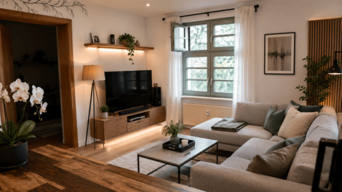 Wohnbereich - virtually staged - 