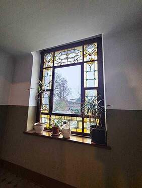 Bleiglasfenster im Treppenhaus - 