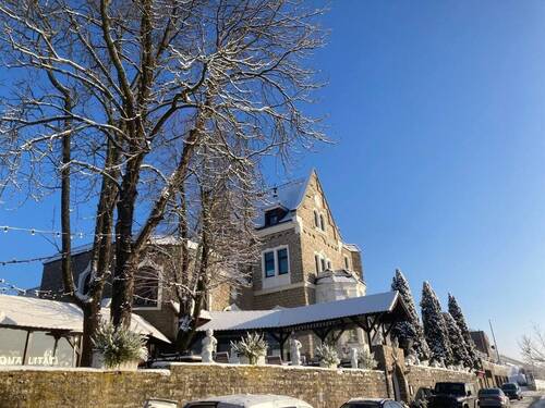 Winterimpressionen: Die Steinburg in unmittelbarer Nähe - 