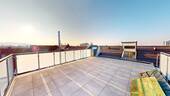 Dachterrasse Ansicht 2 - Erstbezug Neub-Attika-Traumwhg. mit Dachterrasse und Traumaussicht sowie Lift in FR-Stühlinger