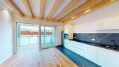 Helle Wohnküche mit Balkon - 2 Zimmer Etagenwohnung in Freiburg