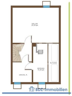 Kellergeschoss - 5 Zimmer Mehrfamilienhaus, Wohnhaus in Zirndorf