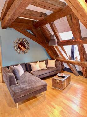 Wohnbereich - 2 Zimmer Etagenwohnung zum Kaufen in Markdorf