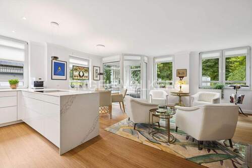 Offene Küche zum Wohnzimmer - 3 Zimmer Etagenwohnung zum Kaufen in Ahrensburg