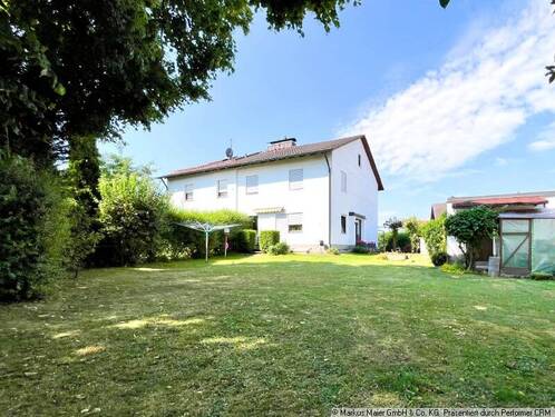 Garten Ansicht - Attraktive Doppelhaushälfte in Dorfen - Ruhige Siedlungslage, nah am Zentrum